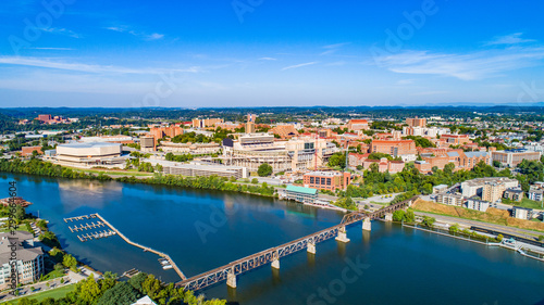 Downtown Knoxville Tennessee Drone Skyline Aerial © Kevin Ruck