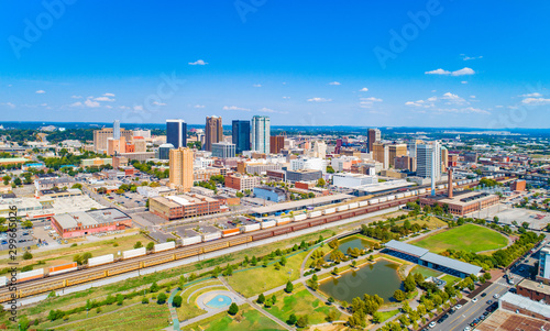 Birmingham, Alabama, USA Downtown Skyline Aerial