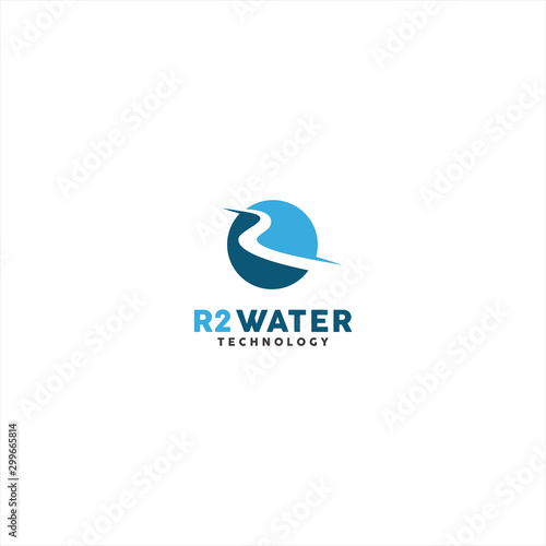 Water River Logo Template Design