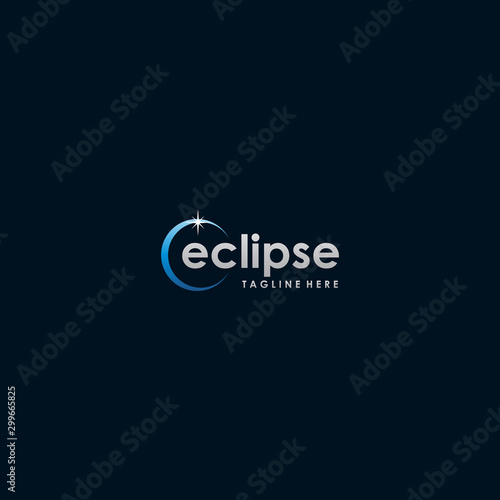 eclipse logo template design idea