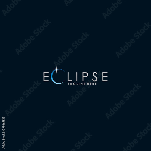 eclipse logo template design concept