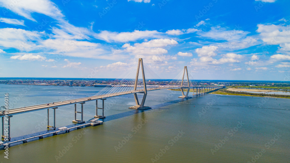 Cooper River Bridge in Charleston, South Carolina, USA