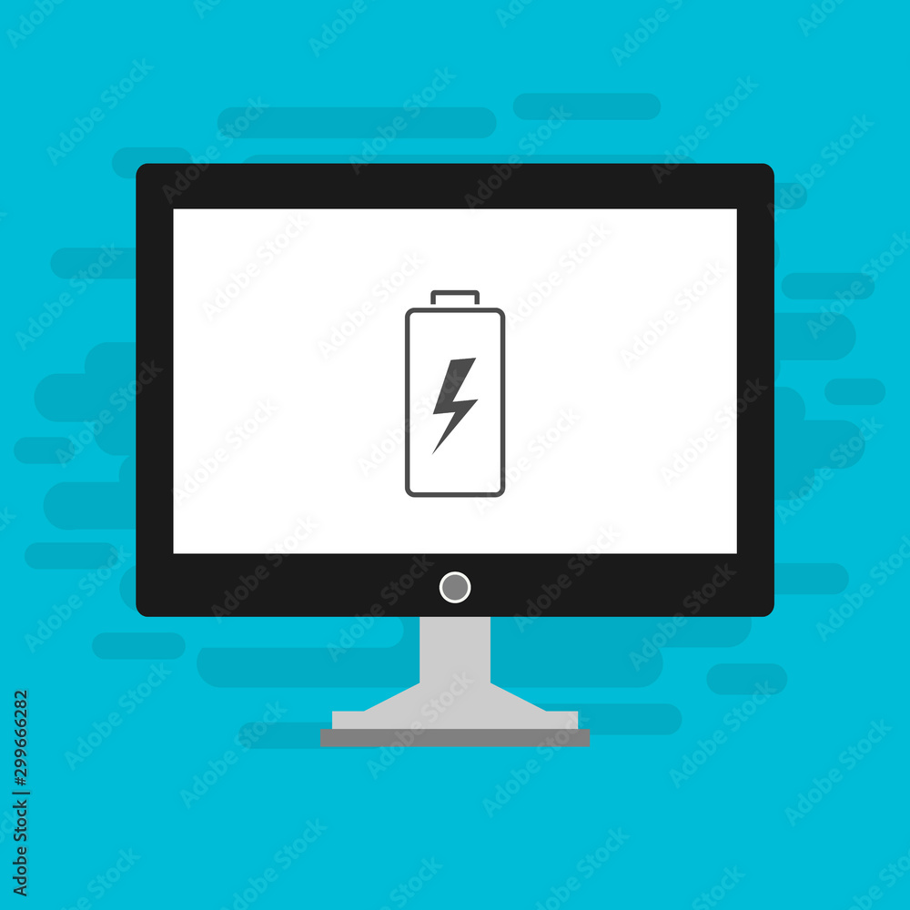 laptop with Battery Charging Icon Vector Illustration template laptop with Battery Charging Icon Vector Illustration template
