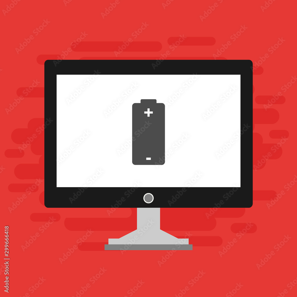 laptop with Battery Charging Icon Vector Illustration template laptop with Battery Charging Icon Vector Illustration template
