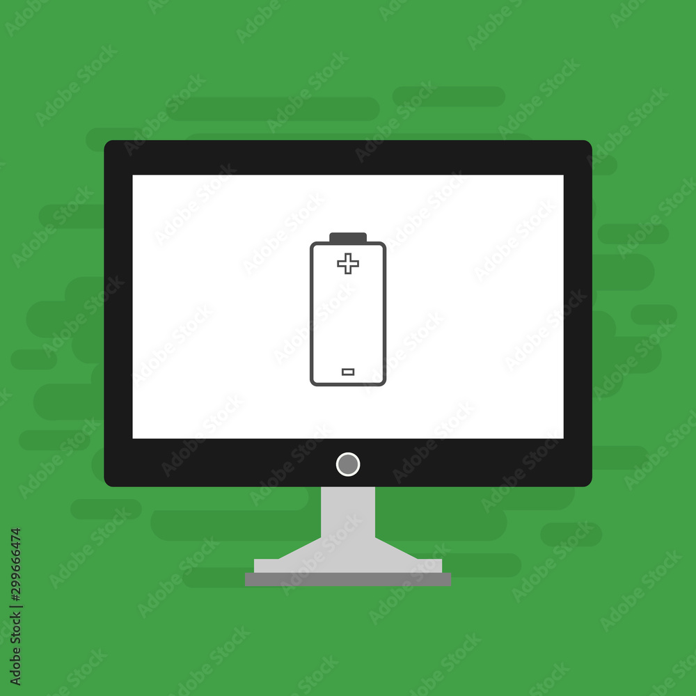 laptop with Battery Charging Icon Vector Illustration template laptop with Battery Charging Icon Vector Illustration template