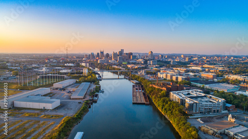 Nashville Tennessee TN Skyline Aerial