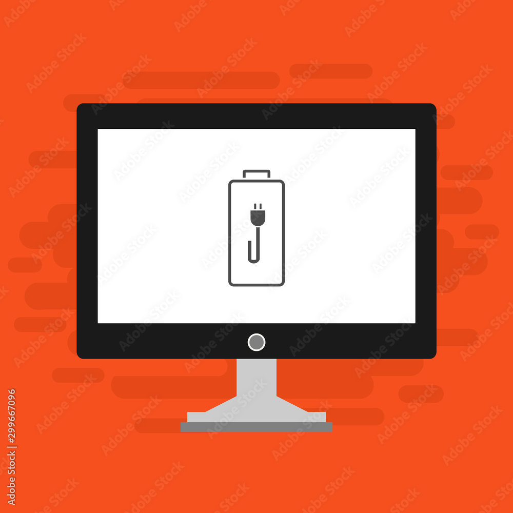 laptop with battery charger icon vector logo laptop with battery charger icon vector logo