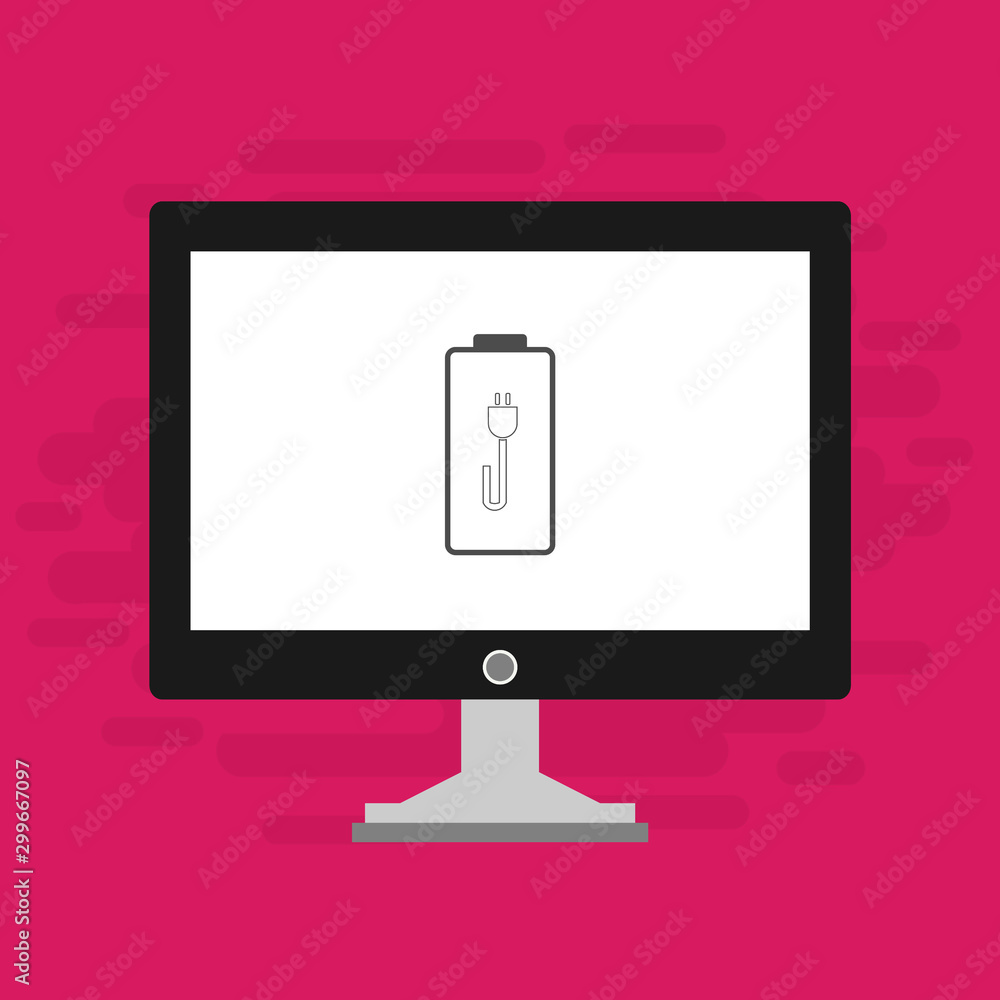 laptop with battery charger icon vector logo laptop with battery charger icon vector logo