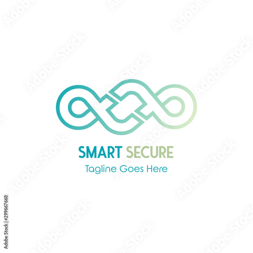Smart Secure Logo Template Design Vector - Illustration