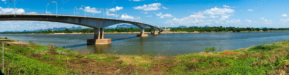 Third Thai–Lao Friendship Bridge in Nakhon Phanom, Thailand (panorama) Third Thai–Lao Friendship Bridge in Nakhon Phanom, Thailand (panorama)
