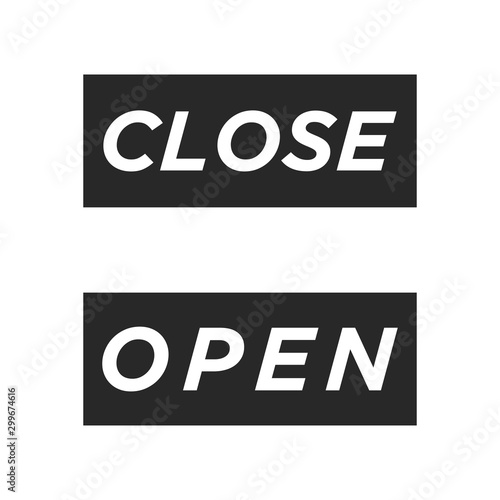 Close and Open icon vector isolated symbol illustration EPS 10