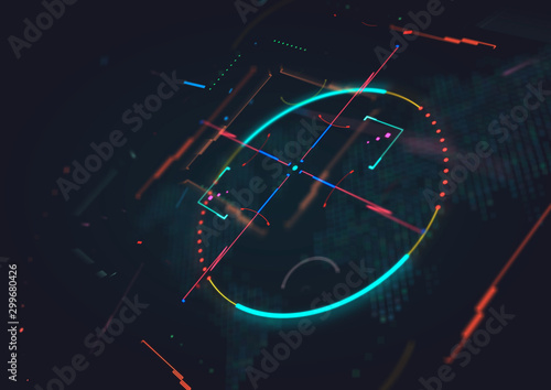Abstract techno background. Futuristic abstract high-tech design.