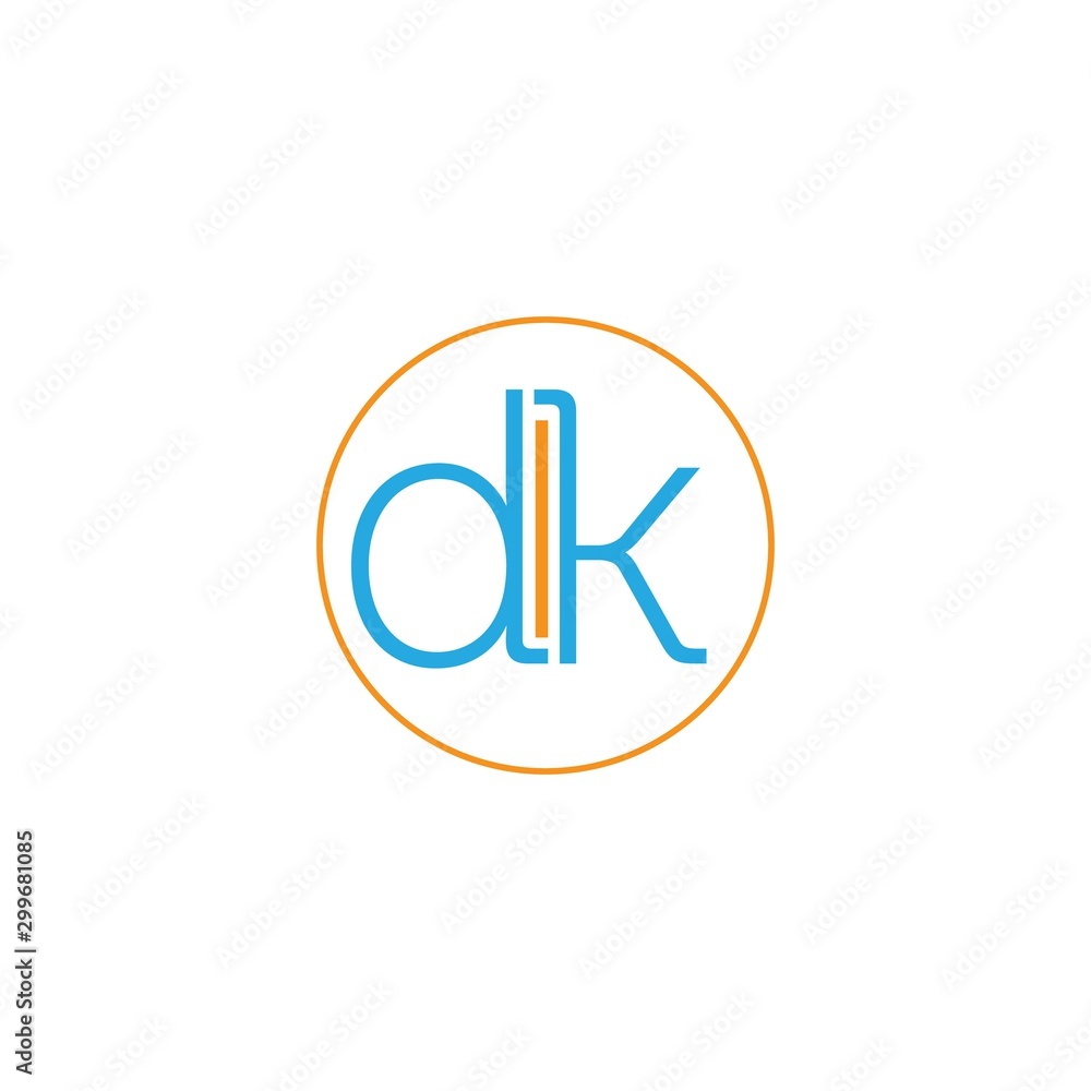 DK letter icon design vector DK letter icon design vector