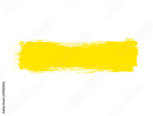 Yellow paint brush strokes