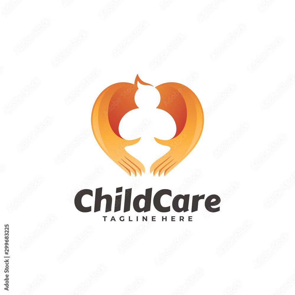 People Child and Care Hand Logo Icon People Child and Care Hand Logo Icon