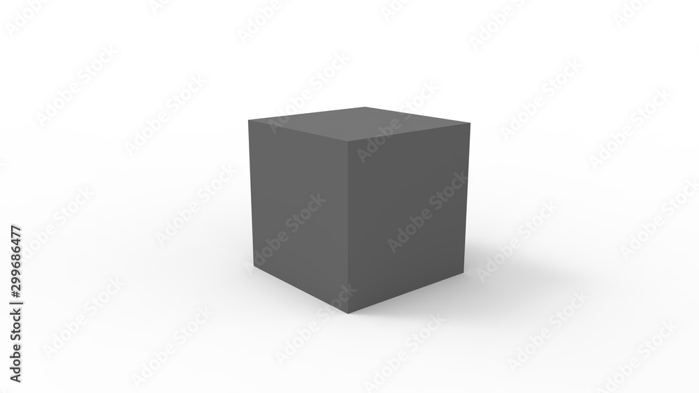 3d rendering of a cube box square isolated in a white studio enviroment 3d rendering of a cube box square isolated in a white studio enviroment