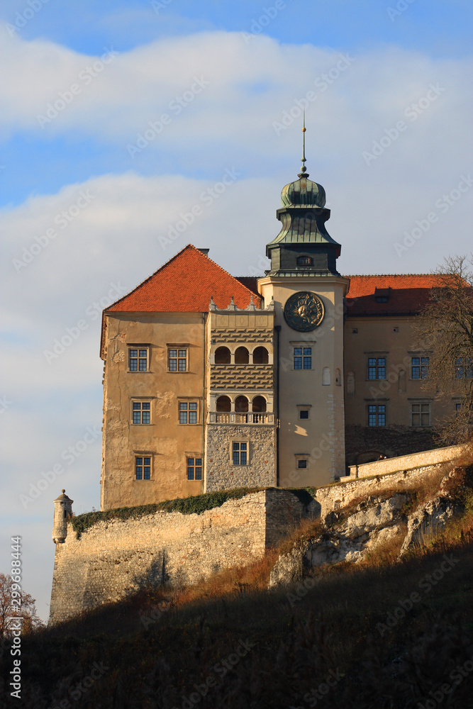Pieskowa Skala castle in the Ojcowski National Park, Poland