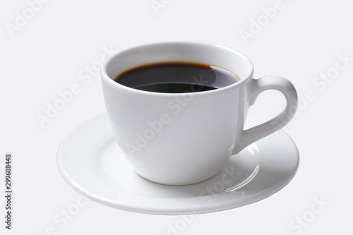 cup of coffee isolated on white 