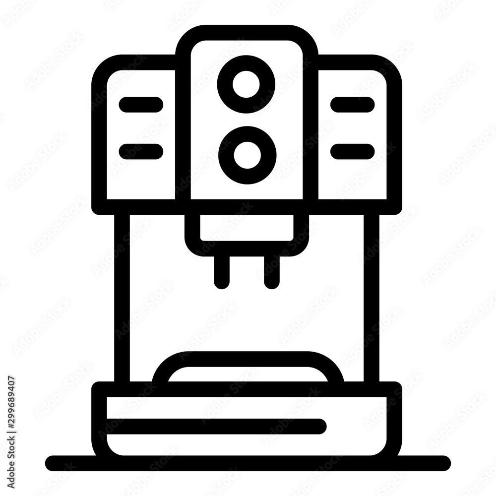 Coffee machine icon. Outline coffee machine vector icon for web design isolated on white background Coffee machine icon. Outline coffee machine vector icon for web design isolated on white background