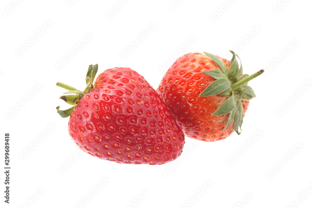 The strawberry in white background The strawberry in white background