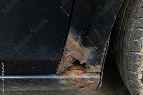 Rusty car door