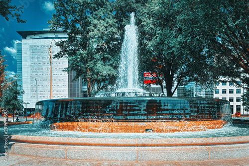 Washington, USA. 401 Constitution Ave NW,Andrew W. Mellon Memorial Fountain.