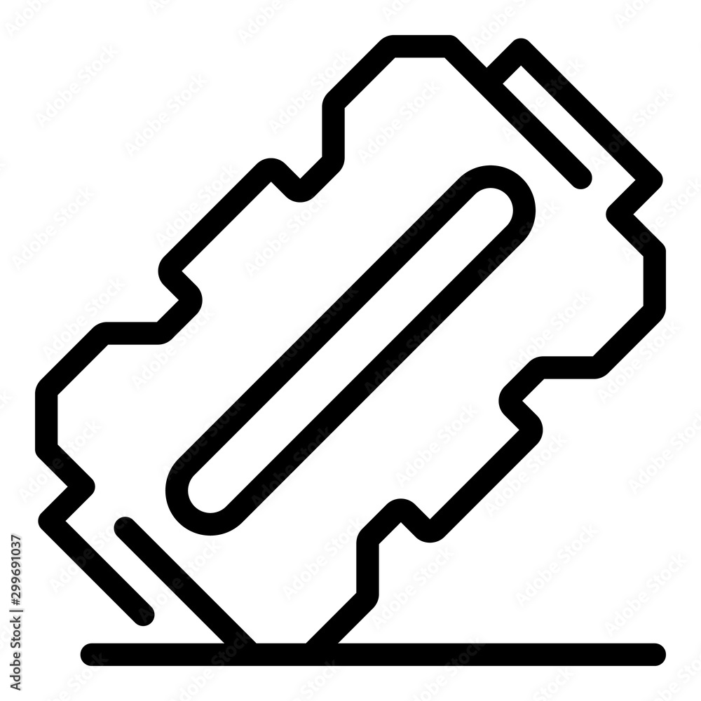 Depression blade icon. Outline depression blade vector icon for web design isolated on white background Depression blade icon. Outline depression blade vector icon for web design isolated on white background