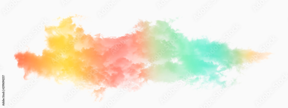 Abstract image of Clouds in pastel gradient color background.