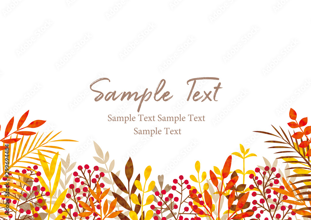 秋の紅葉した葉っぱフレーム Stock Vector Adobe Stock 秋の紅葉した葉っぱフレーム Stock Vector Adobe Stock