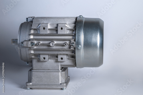 Electric motor required for the bottling line, industrial equipment.