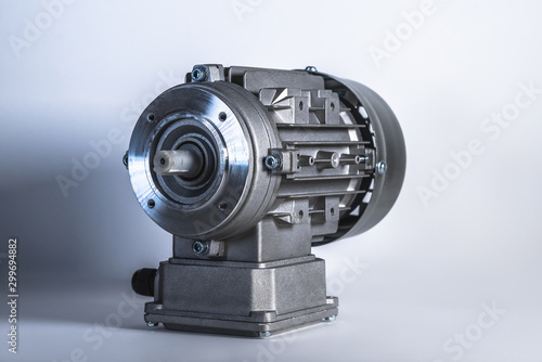 Electric motor required for the bottling line, industrial equipment.