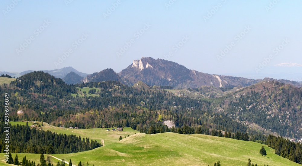Mountain landscape. Three Crowns Massif, Pieniny Mountains.