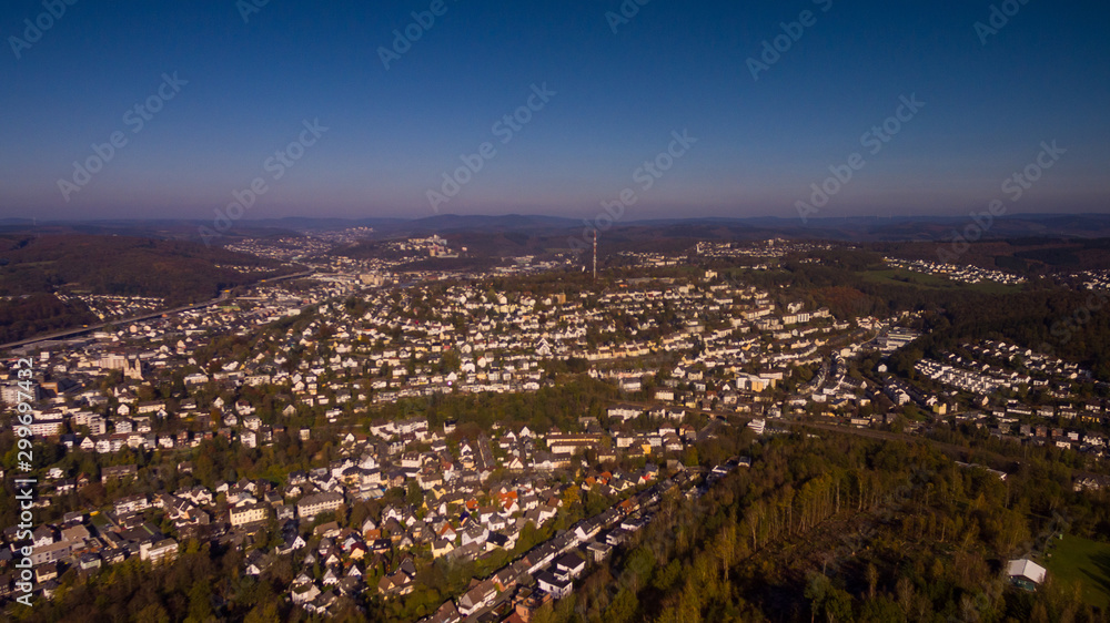 Obraz premium Stadt Siegen Luftbild