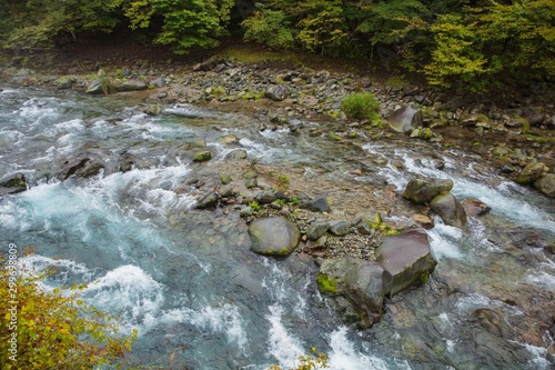 daiya river in nikko national park photo