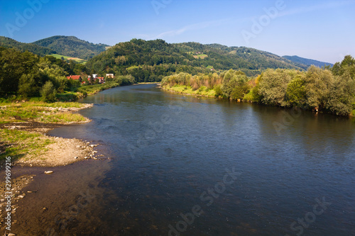 Dunajec River near village Jazowsko, Poland. © Yulia