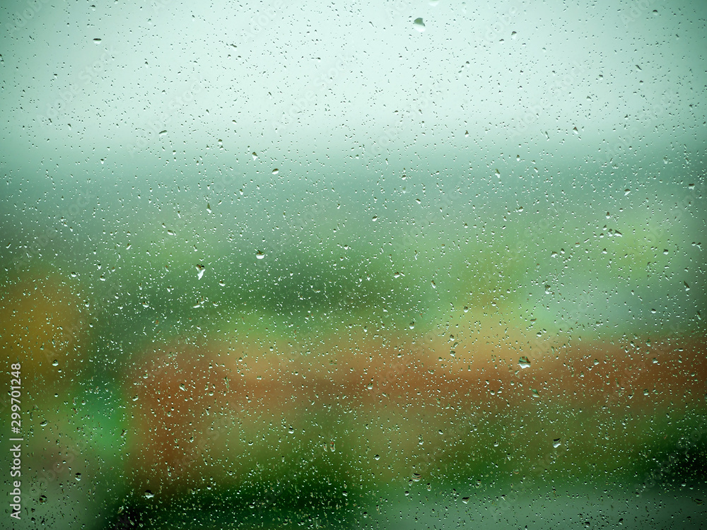 Rain drops on window Rain drops on window