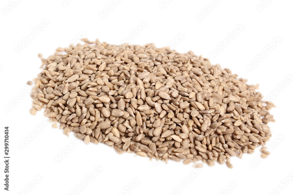 Sunflower seeds. Isolated on white background. Sunflower seeds. Isolated on white background.