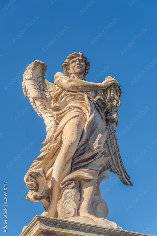 Statues on the bridge of St. Angel. Statues on the bridge of St. Angel.