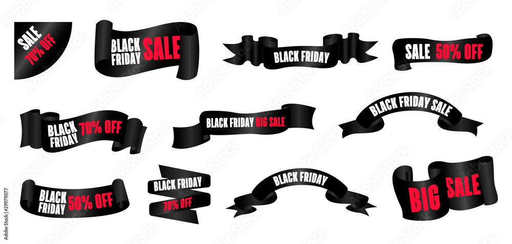 Black Friday emblem and label. Black Friday emblem and label.