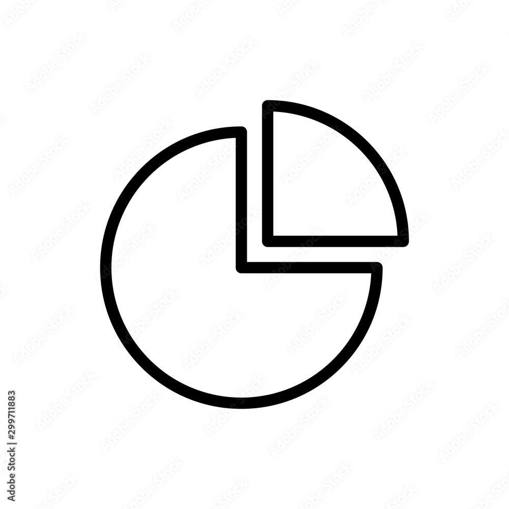 pie chart icon vector design template pie chart icon vector design template