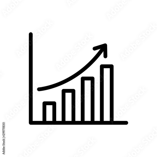 stock chart icon vector design template