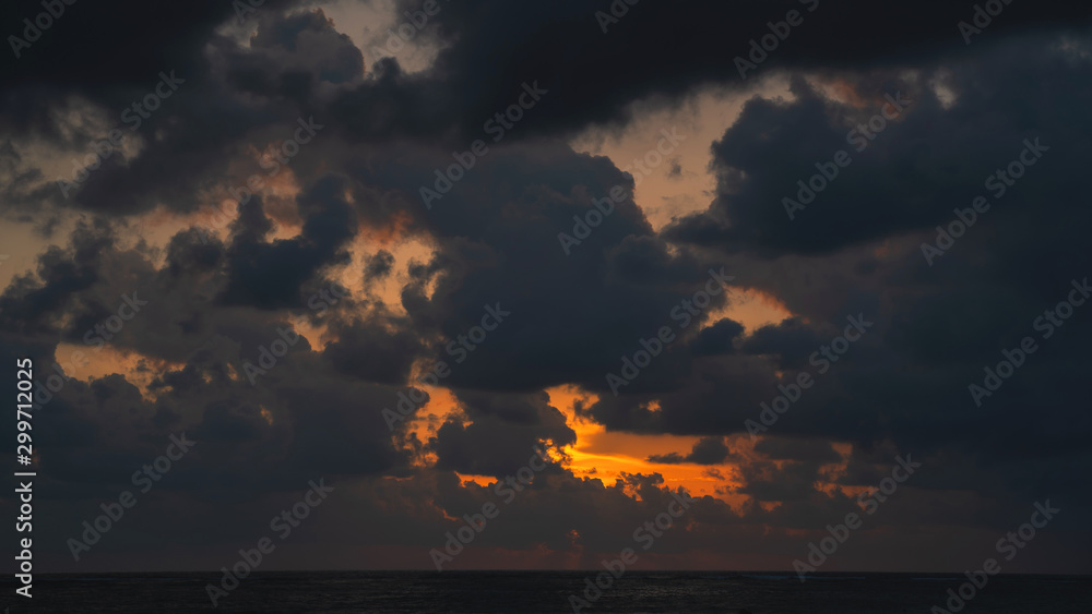 Fototapeta premium Phuket Thailand Sky Background Orange light evening