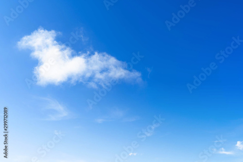 Blue skies sky, clean weather, time lapse blue nice sky. Clouds and sky , White Clouds & Blue Sky,Narathiwat Province, Thailand.