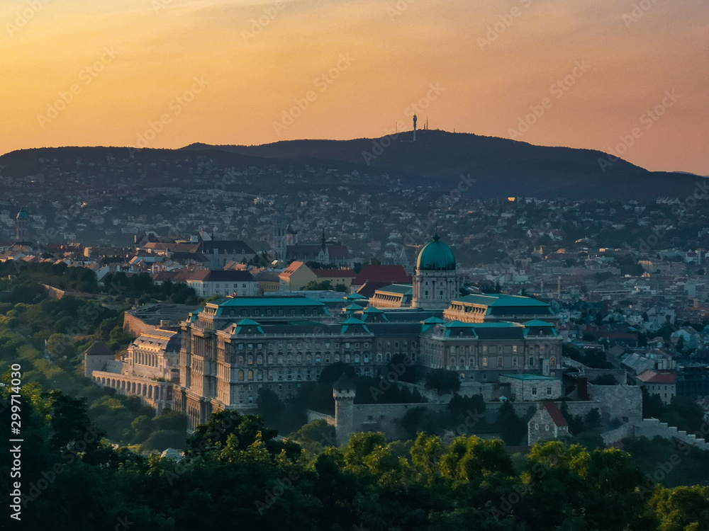 panoramic view of the Budapest city 