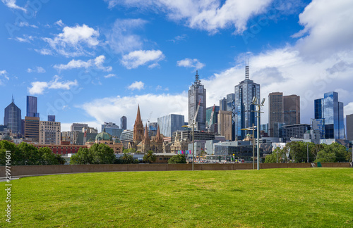 Fototapeta Naklejka Na Ścianę i Meble -  Melbourne cityscape skyline