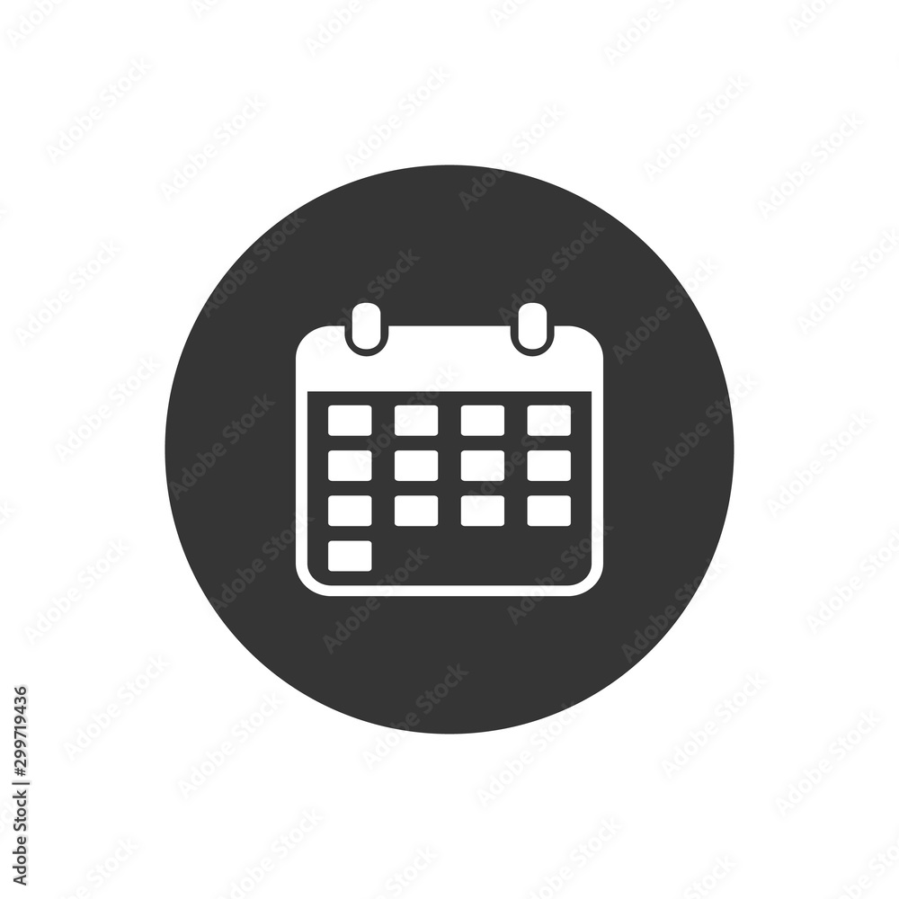 Calendar Logo Vector Icon Flat Style illustration Calendar Logo Vector Icon Flat Style illustration