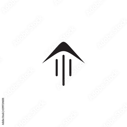 Rocket logo design vector template