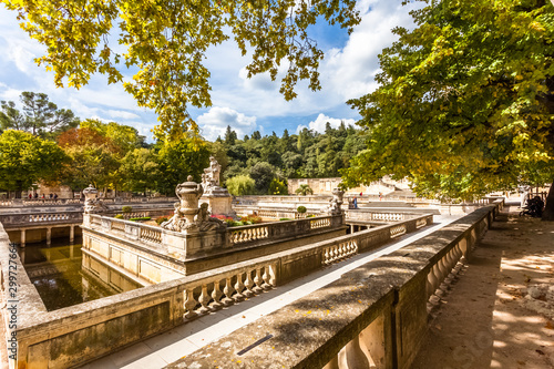 Les jardins de la Fontaine, Nîmes, Gard, France 