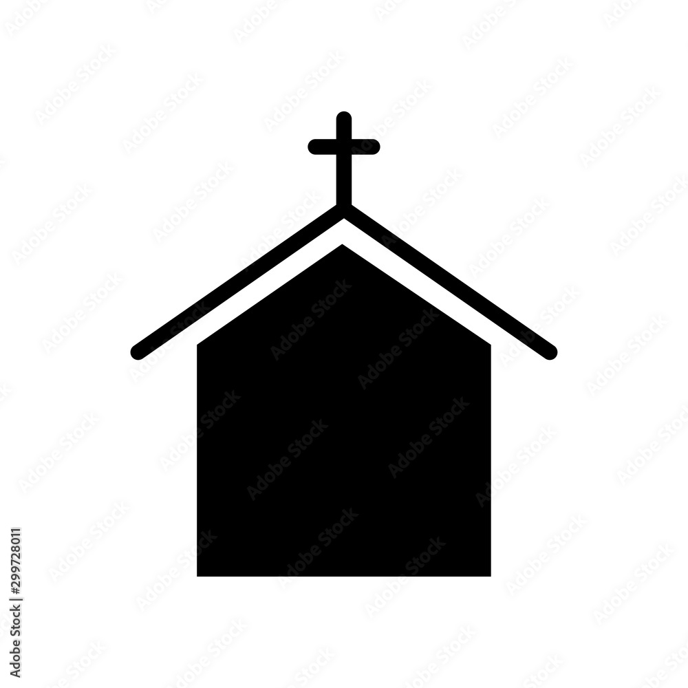 Church building icon vector design template Church building icon vector design template