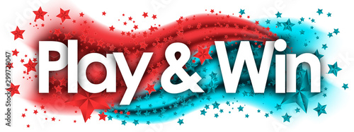 Play & Win word in stars co...
